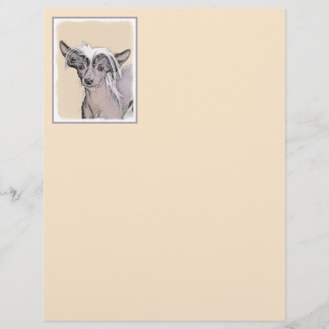 Kinesisk, rostfri målning Original Hund Art (Framsida)