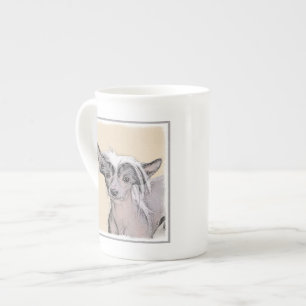 Kinesisk, rostfri målning Original Hund Art Benporslin Mugg