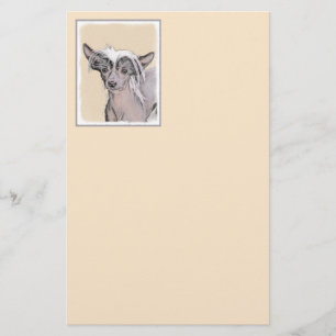 Kinesisk, rostfri målning Original Hund Art Brevpapper