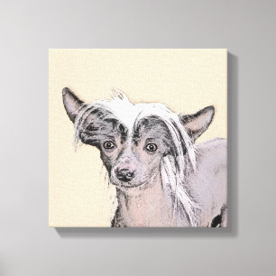 Kinesisk, rostfri målning Original Hund Art Canvastryck