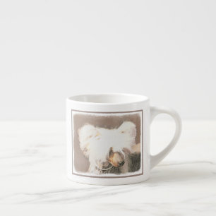 Kinesisk, rostfri målning Original Hund Art Espressomugg