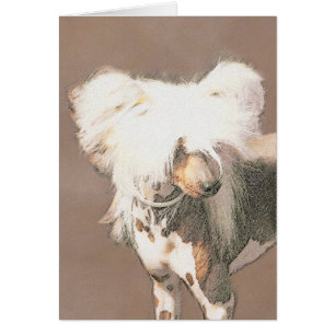 Kinesisk, rostfri målning Original Hund Art Hälsningskort