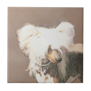 Kinesisk, rostfri målning Original Hund Art Kakelplatta