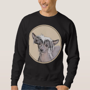 Kinesisk, rostfri målning Original Hund Art Lång Ärmad Tröja