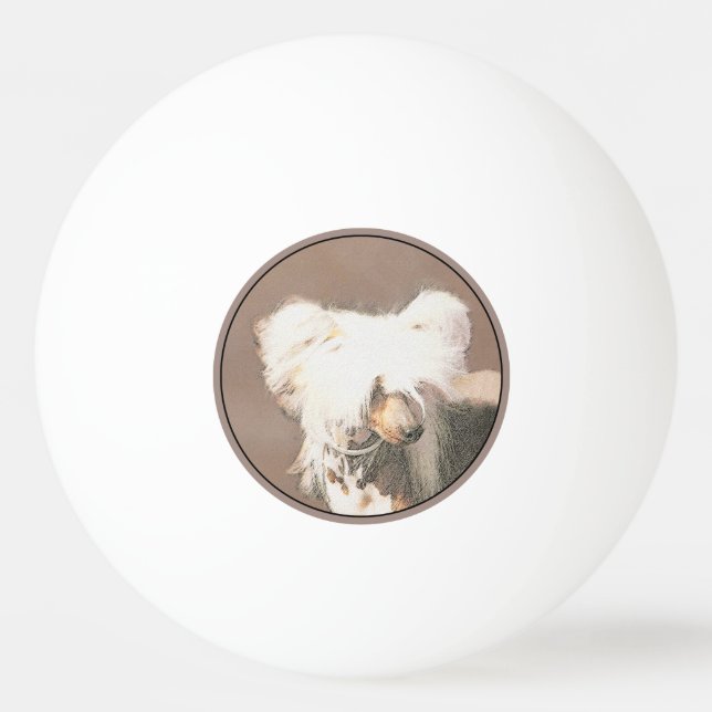Kinesisk, rostfri målning Original Hund Art Pingisboll (Framsidan)