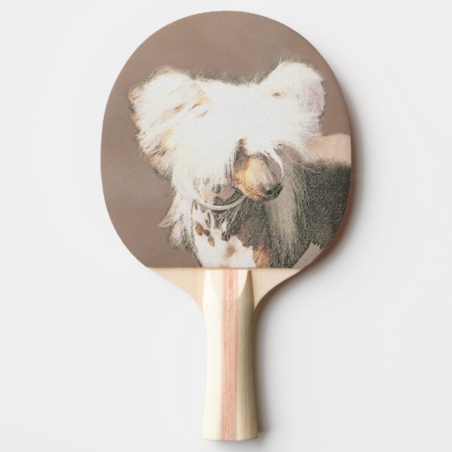Kinesisk, rostfri målning Original Hund Art Pingisracket (Framsidan)