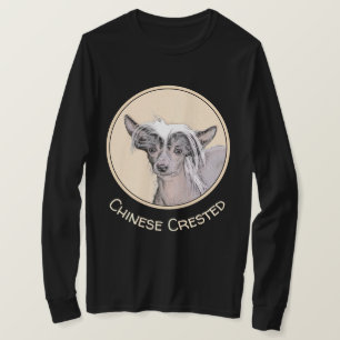 Kinesisk, rostfri målning Original Hund Art T Shirt