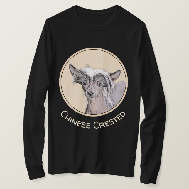 Kinesisk, rostfri målning Original Hund Art T Shirt (Design framsida)