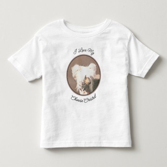 Kinesisk, rostfri målning Original Hund Art T Shirt (Framsida)