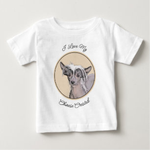 Kinesisk, rostfri målning Original Hund Art T Shirt