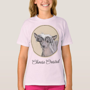 Kinesisk, rostfri målning Original Hund Art T Shirt