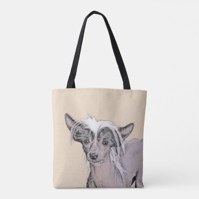 Kinesisk, rostfri målning Original Hund Art Tygkasse (Baksida)