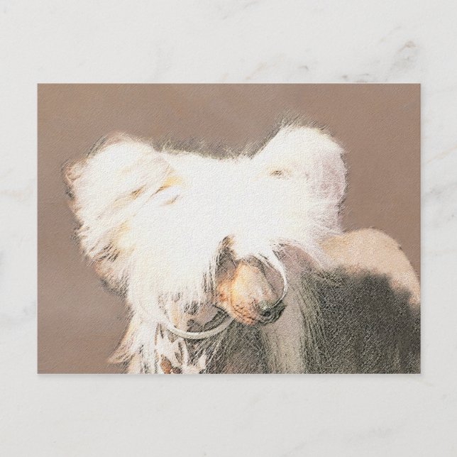 Kinesisk, rostfri målning Original Hund Art Vykort (Framsida)