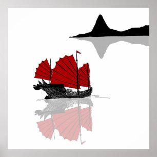 Kinesisk segmentFrakt Poster