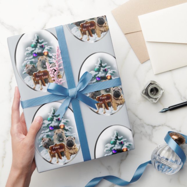 Kinesisk Shar-Pei jul Presentpapper (Gåvor)