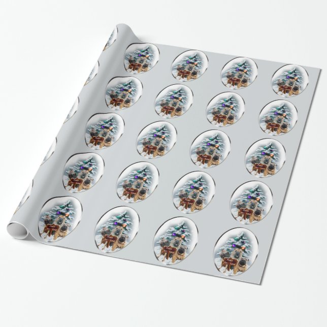 Kinesisk Shar-Pei jul Presentpapper (Utrullad)