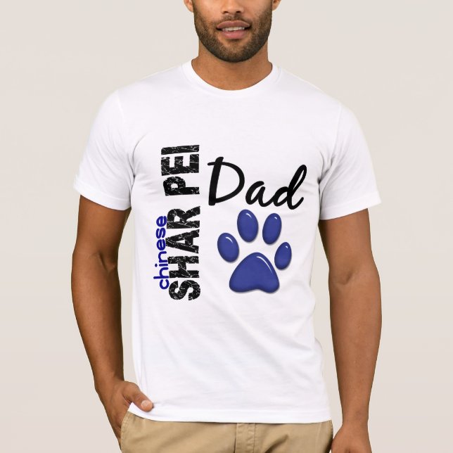 Kinesisk Shar Pei pappa 2 T-shirt (Framsida)
