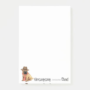 Kinesisk Shar-Pei pappa Post-it Block