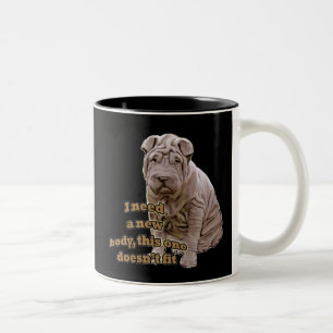 Kinesisk shar Pei Två-Tonad Mugg