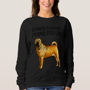 Kinesisk Shar Pei vän för livet hund vänskap T Shirt