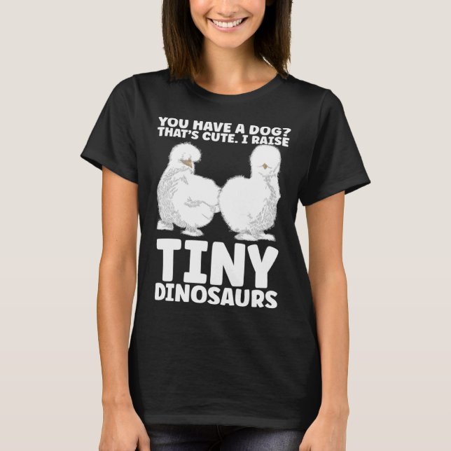 Kinesisk Silke Silkie Chicken Farmer Silky T Shirt (Framsida)