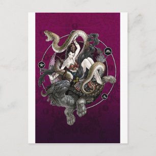 Kinesisk själ om sköldpaddan vykort