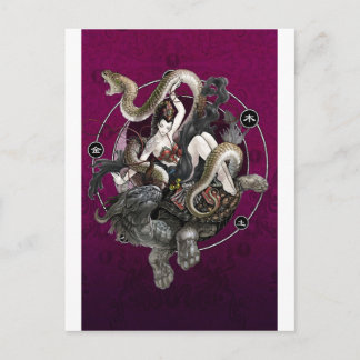 Kinesisk själ om sköldpaddan vykort