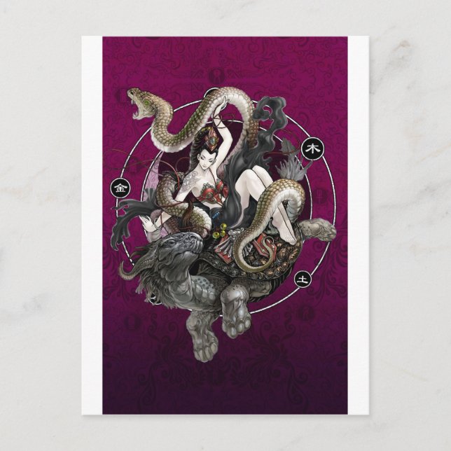 Kinesisk själ om sköldpaddan vykort (Framsida)