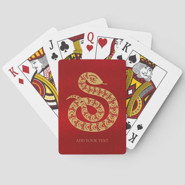 Kinesisk snake casinokort (Baksidan)