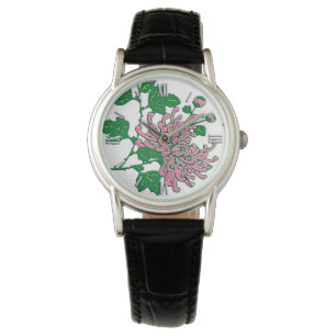 Kinesisk spindelkrysantemi - mjuk rosa armbandsur