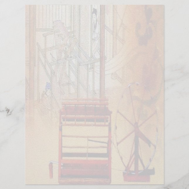Kinesisk spinning Wheel Letterhead (Framsida)