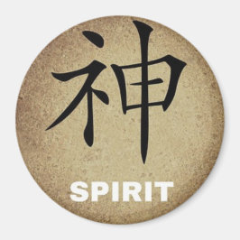Kinesisk symbol för SPIRIT-cirklar eller kvadratis Magnet