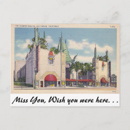 Kinesisk teater, Hollywood, Kalifornien Vykort