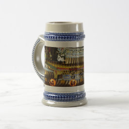 Kinesisk Temple Grått/Blue 22 oz Stein Sejdel