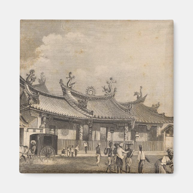 Kinesisk Temple, Singapore Magnet (Framsidan)