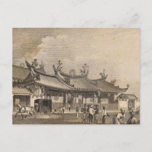 Kinesisk Temple, Singapore Vykort
