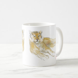 Kinesisk tiger-årsjubileum i Teckning, född WCM2 Kaffemugg
