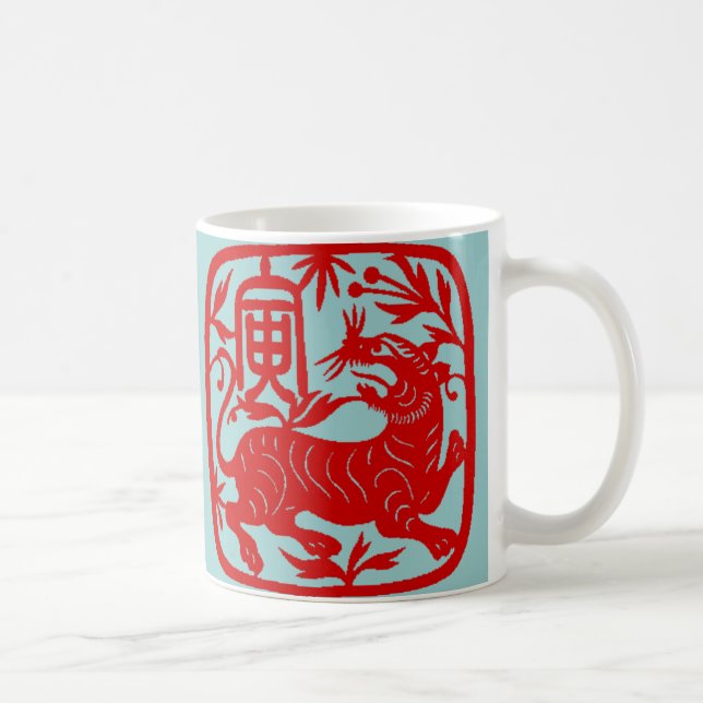 Kinesisk tigermugg kaffemugg (Höger)