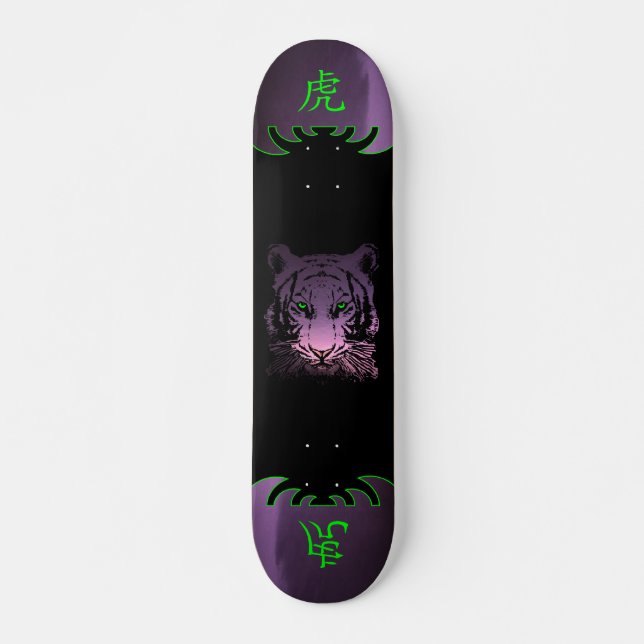 Kinesisk tigerskateboard skateboard bräda 21,5 cm (Framsida)