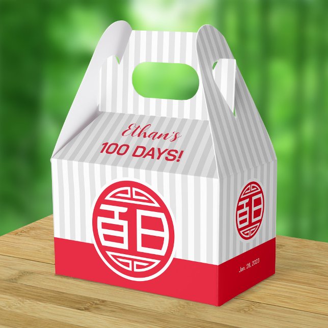 Kinesisk traditionell Baby 100 dagar 百 日 Presentaskar (Skapare uppladdad)