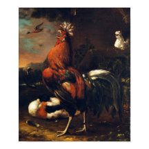 Kinesisk Tupp År 2017 Poster av europeisk målning