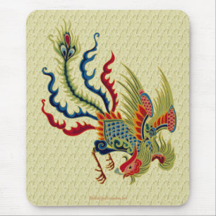 Kinesisk tuppkonstdesign Mousepad Musmatta