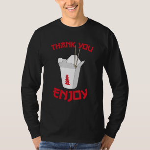 Kinesisk uttagen matvarubox Chef Asian Cuis T Shirt