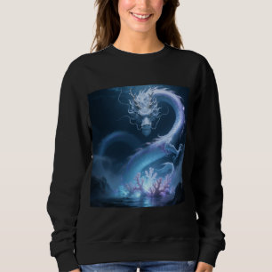 Kinesisk Vatten Drake Konst Fantasi Design Med Kor T Shirt