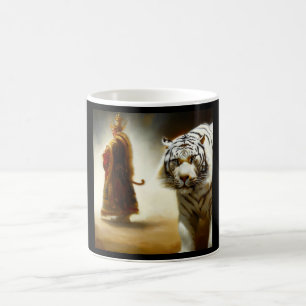Kinesisk vit tiger (14) kaffemugg
