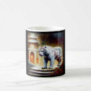 Kinesisk vit tiger (15) kaffemugg