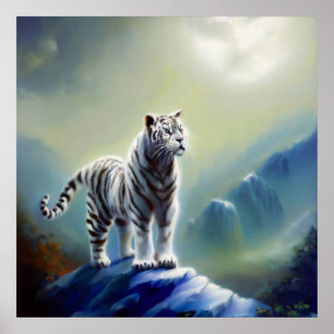 Kinesisk vit tiger (24) poster