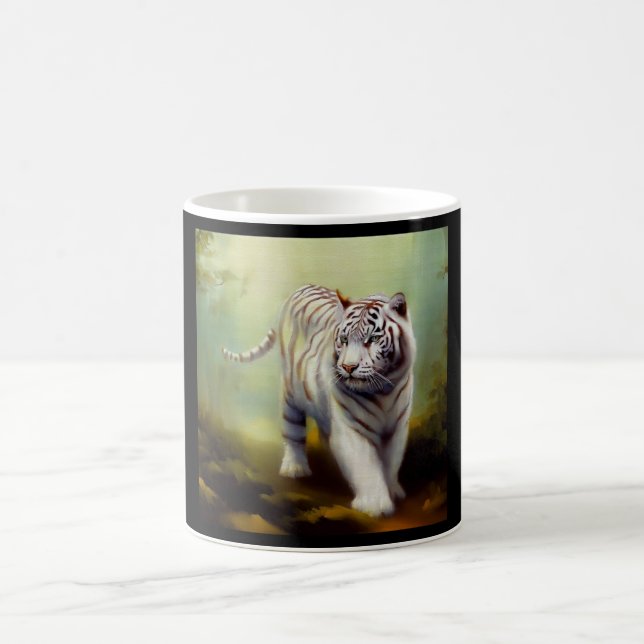 Kinesisk vit tiger (29) kaffemugg (Center)