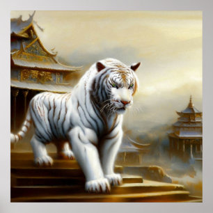 Kinesisk vit tiger (5) poster