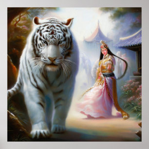 Kinesisk vit tiger (8) poster
